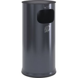 VAR Cinzeiro de segurança combinado , chapa de aço, volume 44 l, AxØ 710 x 355 mm, antracite, Cinzeiro de segurança combinado, chapa de aço, volume 44 l, AxØ 710 x 355 mm, antracite. Recipiente de recolha em alumínio para cinza dos cigarros. Inserção conf