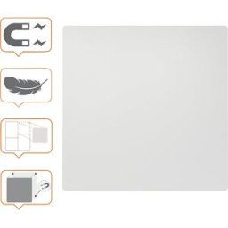 nobo Quadro branco, modular/sem caixilho , aço lacado, branco, LxA 450 x 450 mm, Quadro branco, modular/sem caixilho, aço lacado, branco, LxA 450 x 450 mm. Design sem caixilho. Superfície magnética. Modular. Inovador sistema de fixação magnético. Superfíc