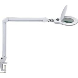 MAUL Candeeiro LED com lupa source , com possibilidade de regulação da intensidade, branco, Candeeiro LED com lupa source, com possibilidade de regulação da intensidade, branco. Ideal para trabalhos precisos em laboratórios, oficinas, escritórios técnicos