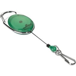 DURABLE Porta-identificação JOJO STYLE , com mosquetão, embalagem de 20 unid., verde, Porta-identificação JOJO STYLE, com mosquetão, embalagem de 20 unid., verde. Ideais para cartões de identificação de empresas e fábricas, identificações de segurança e l