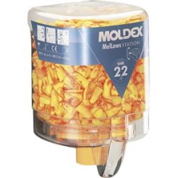 MOLDEX Estação de proteção auricular incluindo tampões , MelLows® amarelo, SNR 22 dB, inclui 250 pares de MelLows®, Estação de proteção auricular incluindo tampões, MelLows® amarelo, SNR 22 dB, inclui 250 pares de MelLows®. Contra baixo nível de ruído, co