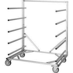 kaiserkraft Carro com gradeamento de ripas MULTI RACK em perfil de alumínio, CxLxA 1380 x 800 x 1800 mm, a partir de 5 unid., Carro com gradeamento de ripas MULTI RACK em perfil de alumínio, CxLxA 1380 x 800 x 1800 mm, a partir de 5 unid. Ideal para merca