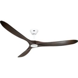 kaiserkraft Ventoinha de teto ECO GENUINO, Ø da pá do rotor 1800 mm, nogueira/branco mate, Ventoinha de teto ECO GENUINO, Ø da pá do rotor 1800 mm, nogueira/branco mate. Para espaços de 35 a 45 m², rendimento de ar muito alto de 14382 m³/h. Muito eficient
