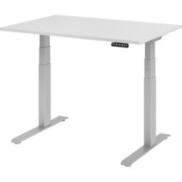 kaiserkraft UPLINER-K - Secretária, regulável eletricamente em altura, com interruptor de memória, LxP 1200 x 800 mm, cinzento claro/cinza alumínio, UPLINER-K - Secretária, regulável eletricamente em altura, com interruptor de memória, LxP 1200 x 800 mm,