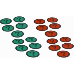 SMIT VISUAL Película magnética QUESTION , Ø 50 mm, embalagem de 20 unid., verde/vermelho, Película magnética QUESTION, Ø 50 mm, embalagem de 20 unid., verde/vermelho. Adequados para a visualização de processos de planeamento de equipas de projeto ágeis. I