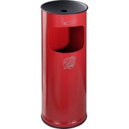 VAR Cinzeiro de segurança combinado , chapa de aço, volume 17 l, AxØ 610 x 250 mm, vermelho fogo, Cinzeiro de segurança combinado, chapa de aço, volume 17 l, AxØ 610 x 250 mm, vermelho fogo. Recipiente de recolha em alumínio para cinza dos cigarros. Inser