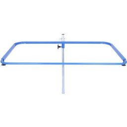 eurokraft pro Coletor de materiais recicláveis de grande volume, aço , para volumes de 2500 l, consola de parede simples, Coletor de materiais recicláveis de grande volume, aço, para volumes de 2500 l, consola de parede simples. Armação de suporte ajustáv