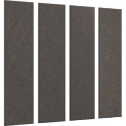eurokraft basic Placa acústica para parede , AxL 1200 x 300 mm, embalagem de 4 unid., cinzento escuro, a partir de 10 embalagens, Placa acústica para parede, AxL 1200 x 300 mm, embalagem de 4 unid., cinzento escuro, a partir de 10 embalagens. Absorve e re