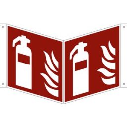 kaiserkraft Sinais de segurança contra incêndios, extintor, embalagem de 10 unid., plástico, linha panorâmica, 200 x 200 mm, Sinais de segurança contra incêndios, extintor, embalagem de 10 unid., plástico, linha panorâmica, 200 x 200 mm. Orientação imedia