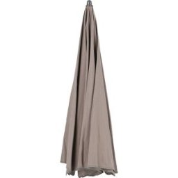 kaiserkraft Guarda-sol, design redondo, Ø 2000 mm, armação antracite, taupe, Guarda-sol, design redondo, Ø 2000 mm, armação antracite, taupe. Design clássico. Tecido de 8 peças. Fator de proteção solar FPS 40. O guarda-sol possui um diâmetro de 2 m e está