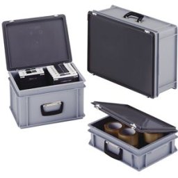 kaiserkraft Mala multiusos, conjunto composto de 3 malas, 1 mala com capacidade de 10, 20 e 40 litros cada, Mala multiusos, conjunto composto de 3 malas, 1 mala com capacidade de 10, 20 e 40 litros cada. Para o transporte e expedição de peças sobressalent