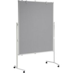 MAUL Painel de conferência pro , superfícies têxteis, cinzento, LxA 1200 x 1500 mm, Painel de conferência pro, superfícies têxteis, cinzento, LxA 1200 x 1500 mm. Versão estável para utilização profissional e máximo conforto. Formato vertical e horizontal,