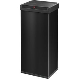 Hailo Caixote do lixo com tampa oscilante BIG-BOX SWING , volume 52 l, recipiente preto, Caixote do lixo com tampa oscilante BIG-BOX SWING, volume 52 l, recipiente preto. Forma paralelepipedal que poupa espaço com tampa oscilante de fecho automático. Bloq