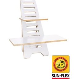 kaiserkraft Suporte para portátil Sun-Flex Easydesk Rise, madeira, branco, Suporte para portátil Sun-Flex Easydesk Rise, madeira, branco. Fácil de montar. Capacidade de carga 70 kg. O suporte para portátil Sun-Flex Easydesk Rise é um suporte para portátil