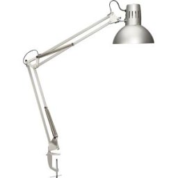 MAUL Candeeiro de mesa LED study , com base de aperto, prateado, Candeeiro de mesa LED study, com base de aperto, prateado. Clássico de design de sucesso (incl. lâmpada). Lâmpada para posto de trabalho profissional, elevada qualidade da luz. Extremamente