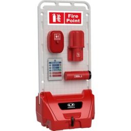 kaiserkraft Estação de serviço móvel SAFETY POINT, com tampa fechável à chave, vedação, para produtos de segurança/proteção, vermelho, a partir de 3 unid., Estação de serviço móvel SAFETY POINT, com tampa fechável à chave, vedação, para produtos de segura