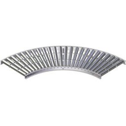 Gura Esteira rolante leve, caixilho em aço com rolos de aço galvanizados , lar da esteira 500 mm, curva 90°, raio interior 800 mm, distância entre eixos 75 mm, Esteira rolante leve, caixilho em aço com rolos de aço galvanizados, lar da esteira 500 mm, cur