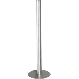 kaiserkraft Poste de fixação, para aparafusar, sem braçadeiras de fita, Poste de fixação, para aparafusar, sem braçadeiras de fita. Placa de fundo resistente para aparafusar. Material da placa de fundo em chapa de aço 6 mm, Ø 300 mm. Chapa de aço galvaniz