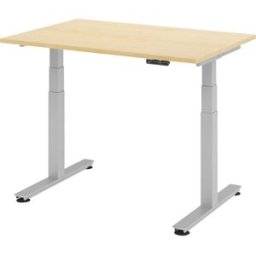 kaiserkraft Secretária alta, eletricamente ajustável em altura, reto, LxP 1200 x 800 mm, ácer, Secretária alta, eletricamente ajustável em altura, reto, LxP 1200 x 800 mm, ácer. Com 4 posições de memória. Motores duplos. Arranque e paragem suaves. Proteçã