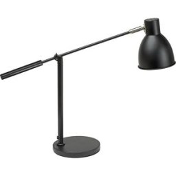 MAUL Candeeiro de mesa finja , com base de pé, excl. lâmpada, preto, Candeeiro de mesa finja, com base de pé, excl. lâmpada, preto. Design elegante em preto mate e prateado metalizado. Compatíveis com Smart Home com a lâmpada correspondente. Base: base de