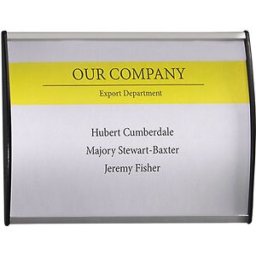 kaiserkraft Placa em alumínio para porta, em formato vertical e horizontal, embalagem de 10 unid., LxA 148 x 105 mm, Placa em alumínio para porta, em formato vertical e horizontal, embalagem de 10 unid., LxA 148 x 105 mm. Sistema atrativo de placas de alu