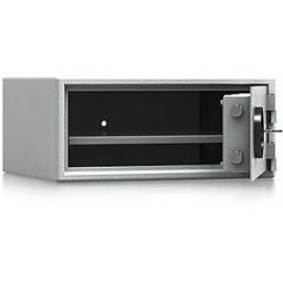 kaiserkraft Cofre de embutir em móvel, VDMA A, AxLxP 200 x 450 x 400 mm, Cofre de embutir em móvel, VDMA A, AxLxP 200 x 450 x 400 mm. Grau de segurança A segundo VDMA 24992 (edição maio 1995). Especialmente adequados para proteger portáteis e telemóveis.