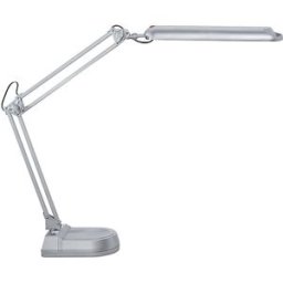 MAUL Candeeiro LED, 5800 K, 21 LEDs , com base, prateado, Candeeiro LED, 5800 K, 21 LEDs, com base, prateado. Com base. Candeeiro LED, 6500 Kelvin, luz diurna branca. Este candeeiro contém lâmpadas LED integradas. As lâmpadas não podem ser substituídas. V