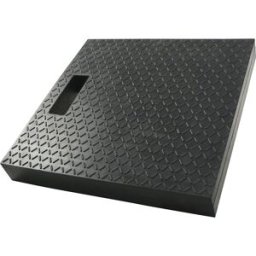 kaiserkraft Placa de proteção inferior, borracha, preto, CxLxA 400 x 400 x 50 mm, Placa de proteção inferior, borracha, preto, CxLxA 400 x 400 x 50 mm. Prevenção de danos por pressão e deformação do solo. Melhoria da estabilidade e redução do risco de esc