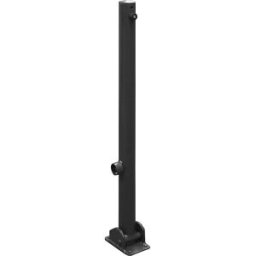 Schake Poste de barreira, Ø 60 mm, ferro-mica , rebatível, sem olhal, Poste de barreira, Ø 60 mm, ferro-mica, rebatível, sem olhal. Rebatível com fecho triangular e placa de solo. Qualidade Premium. Galvanizado a fogo conforme a DIN EN ISO 1461. Pintado a