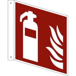 kaiserkraft Sinais de segurança contra incêndios, extintor, embalagem de 10 unid., plástico, linha bandeira, 200 x 200 mm, Sinais de segurança contra incêndios, extintor, embalagem de 10 unid., plástico, linha bandeira, 200 x 200 mm. Orientação imediata e