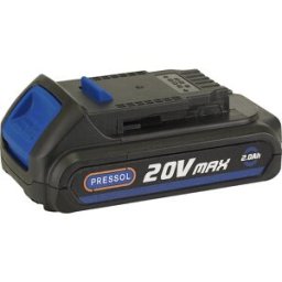 PRESSOL Bateria de iões de lítio , 2000 mAh, para pistola de lubrificação sem fios, Bateria de iões de lítio, 2000 mAh, para pistola de lubrificação sem fios. Dados técnicos - Tensão: 20 V - Bateria: bateria de iões de lítio - Tempo de carregamento: aprox