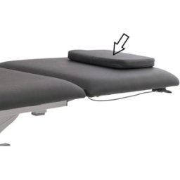 Almofada reposacabezas cinza para a Marquesa elétrica de dois corpos Kinefis Quality Perimetral