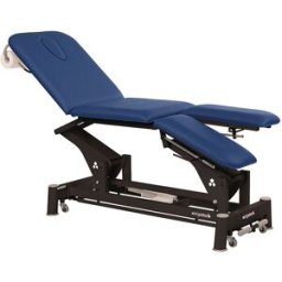 Marquesa elétrica, Ecopostural, ideal para especialidades: três corpos com estrutura de biela preta e cabeça T13 (62 x 198 cm)