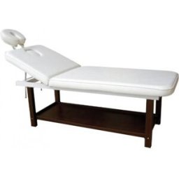Marquesa de SPA e estética Rombo de dois corpos: Com estrutura fixa, buraco facial, respaldo e reposacabezas regulables