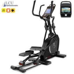 Bicicleta elíptica BH Fitness FDC20 TFT Multimédia G868BTFT: Para utentes altos ou de maior peso com ampla zancada de 51 cm