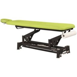Marquesa elétrica Ecopostural: um corpo com estrutura de biela preta e cabeça T43 (70 x 188 cm)
