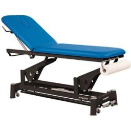 Marquesa elétrica Ecopostural: dois corpos com estrutura de biela preta e cabeça T13 (62 x 188 cm)