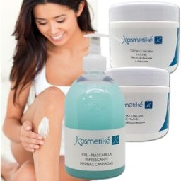 Tratamento Cosmético Cuida o teu Corpo Kosmetiké: Creme Anticelulítica Redutora + Gel Refrescante + Creme Reafirmante
