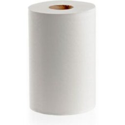 Papel secamanos para dispensador mini-estopim, liso, massa, duas capas (pacote de 12 uds)