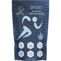 Parche Transdérmico de CBD Sport para Mulher 32 mg: 24 h Libertação Prolongada