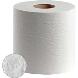 Papel secamanos para dispensador estopim, micro-colado, reciclado, duas capas (pacote de seis unidades)