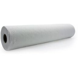 Rolo de papel para marquesa (50m): micro-colado - massa - duas capas com precorte (uma unidade / seis unidades)