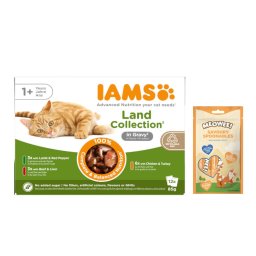 12x85g Adult Seleção da Terra em molho IAMS gatos