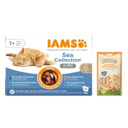12x85g Adult Seleção do Mar - Em gelatina IAMS gatos