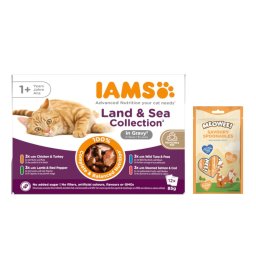 12x85g Senior 7+ Land Collection em geleia IAMS gatos