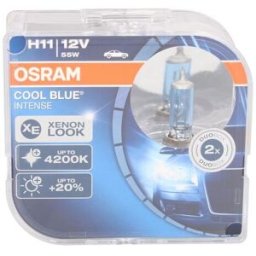 Ams-Osram Lâmpada de halogéneo OSRAM H11 Cool Blue Intense 12V/ 55W, 2 peça