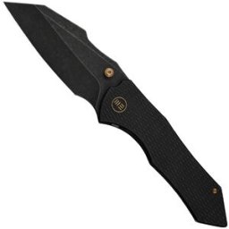 WE Knife High-Fin XL WE24010-1 Blackwash CPM 20CV, Diamond Patterned Black Titanium, navalha