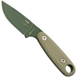 ESEE Knives ESEE Izula II OD Green IZULA-II-OD faca de sobrevivência com bainha preta + clipe de cinto