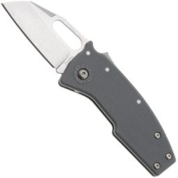 Demko Knives Demko Nano-Shark, NANO-10A-GREY GRN-SF, Stonewashed AUS-10A Shark Foot, Grey GRN navalha