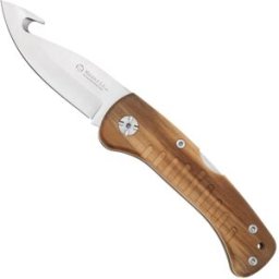 Maserin 763 Skinner Olive Wood, Gut Hook, navalha de caça